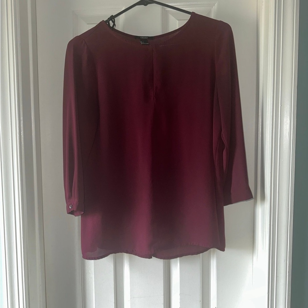 Women's Burgundy Blouse